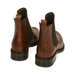 Chelsea boots cognac in pelle, tacco 3,5 cm , Primadonna, 20L921012PECOGN035, 003 preview