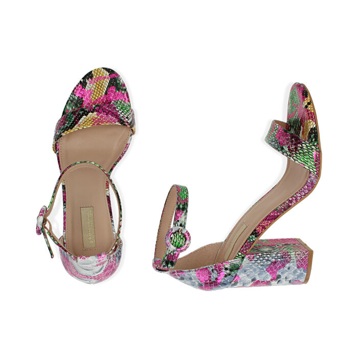 sandale talon python