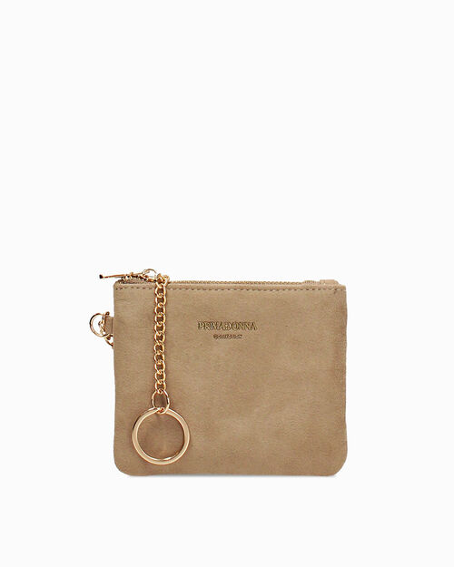 Porte-monnaie taupe avec fermeture &eacute;l&eacute;gante, TAUPE