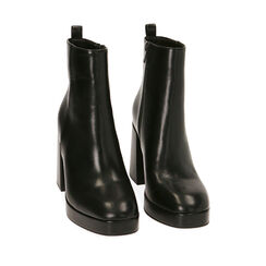 Ankle boots neri, tacco 9,5 cm , 204908706EPNERO036, 002a
