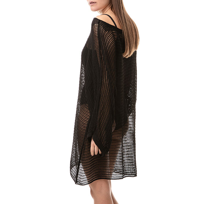 Copricostume donna corto nero retinato | Primadonna Collection