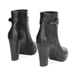 Botines negros con tacón de 9,3 cm para mujer, Primadonna, 260630534EPNERO035, 004 preview