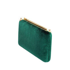 Pochette verte en velours, 245109999VLVERDUNI, 002a