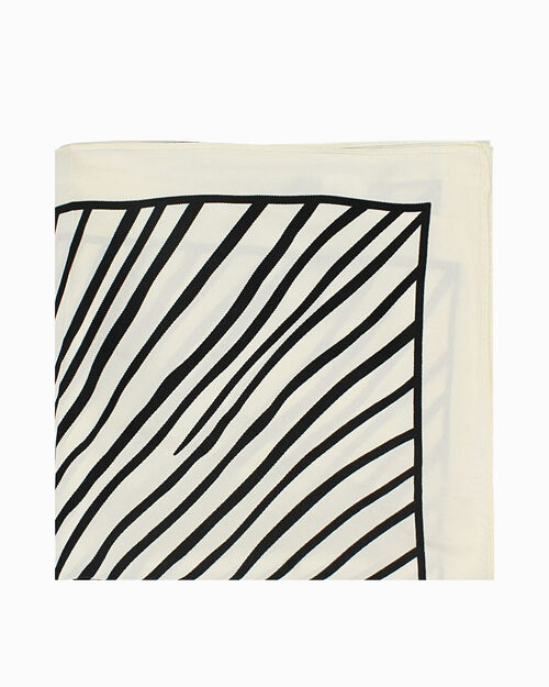Foulard da donna bianco-nero, 