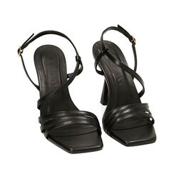 ZAPATOS SANDALIA SINTETICO NERO, Primadonna, 214912902EPNERO035, 002a