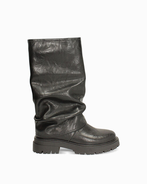 Biker negra con tac&oacute;n de 4,7 cm para mujer, BLACK