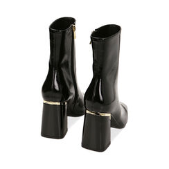 Stivaletti neri in naplak, tacco 9 cm, Primadonna, 224983811NPNERO036, 003 preview