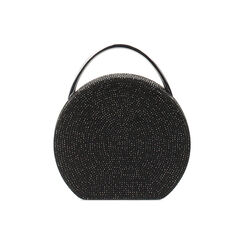 Clutch nera in microfibra con strass, Primadonna, 261124356MPNENEUNI, 004 preview