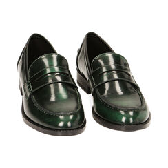 Mocassini verde abrasivato, Primadonna, 224904701ABVERD035, 002 preview