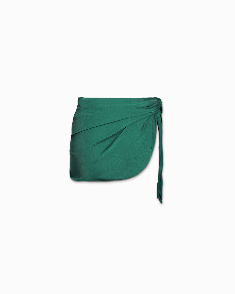 Cubreba&ntilde;ador de mujer color verde en tejido image number null