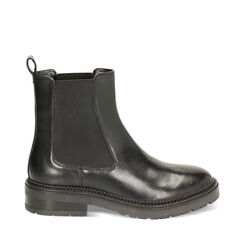 Beatles noirs en cuir, 24S213059PENERO036, 001a