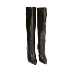 Bottes noires, talon profilé 10 cm , Primadonna, 202149204EPNERO036, 002a