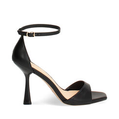 Sandales noires avec talon de 9,5 cm, Primadonna, 274961217EPNERO035, 001a