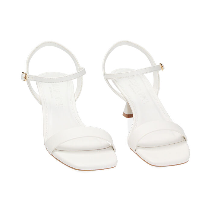 Sandali donna con tacco bianchi Primadonna Collection