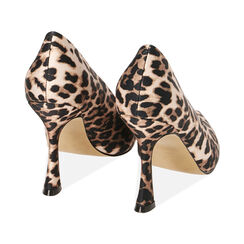 Décolleté leopard in raso, tacco 10 cm , Primadonna, 192126306RSLEOP038, 003 preview