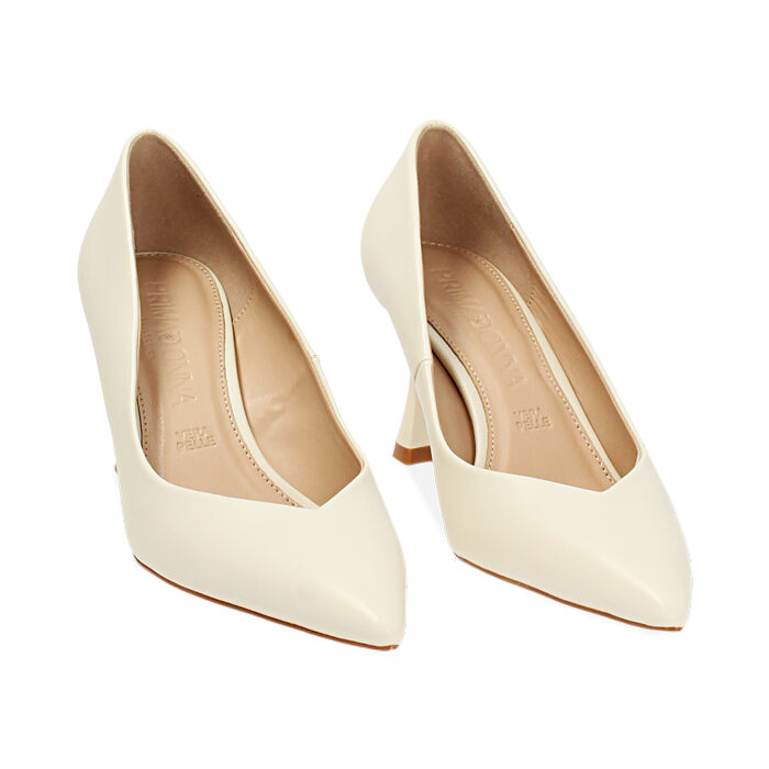 Décolleté donna panna, tacco 8 cm | Primadonna Collection