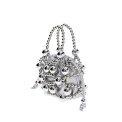 Mini bag donna argento in metallo, Primadonna, 255109930MTARGEUNI, 003 preview