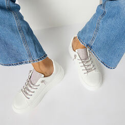 Sneakers bianche con suola leggera da donna, Primadonna, 262826204EPBIAN036, 002a