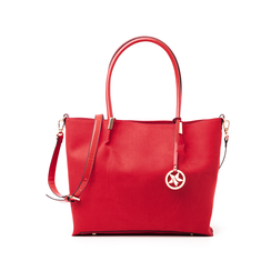 Borsa grande rossa in microfibra,