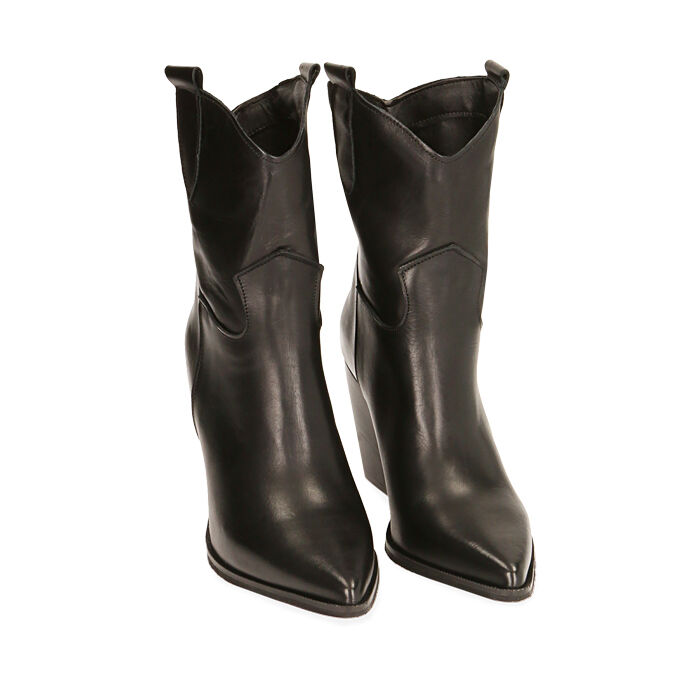 Camperos neri alti hot sale