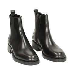 Beatles noirs en cuir, 24S212095PENERO036, 002a