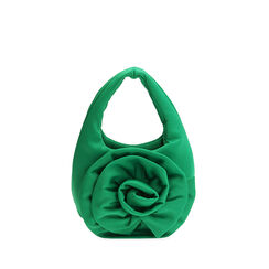 Mini bag flower verde in lycra, Primadonna, 195124302LYVERDUNI, 001a