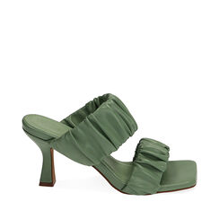 Mules salvia, tacco 8 cm , Scarpe, 194923401EPVESA036, 001a