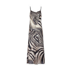 Vestito donna nero beige in tessuto, Primadonna, 25C910002TSNEBEM, 003 preview