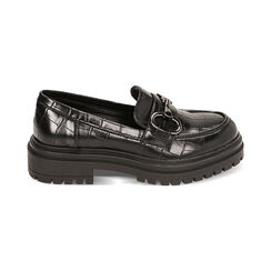 Mocasines platform negros impresiòn coco, Primadonna, 223012218CCNERO035, 001 preview