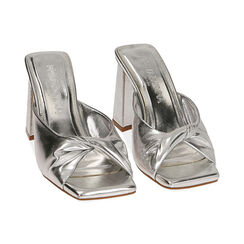 Mules argento, tacco 8,5 cm , SPECIAL SALE, 192142202LMARGE036, 002 preview