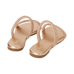 Sandali flat gioiello rosa oro, Ultime occasioni, 214992851LMRAOR041, 003 preview