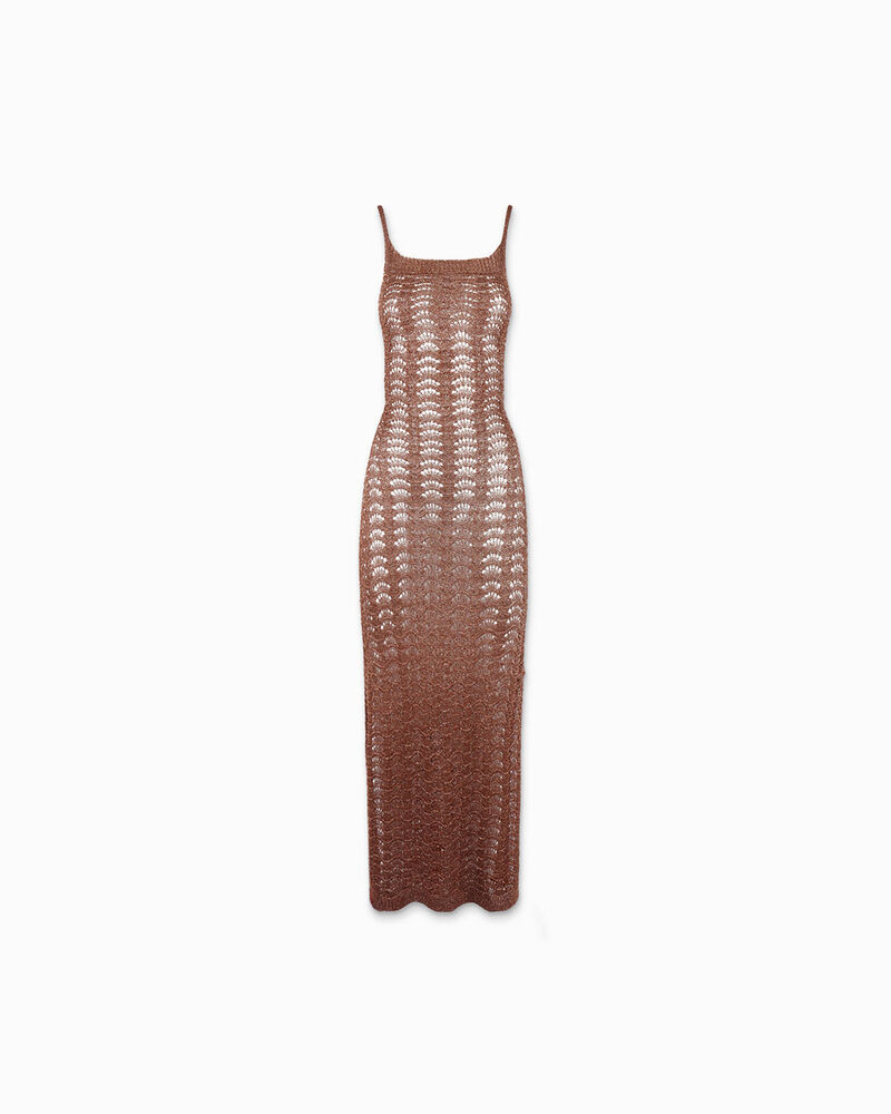 Vestito donna rame in tessuto image number null