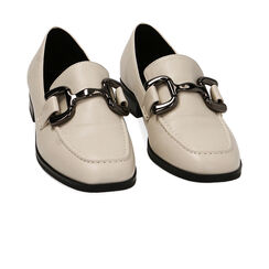 Mocassini flat panna, 224986001EPPANN036, 002a
