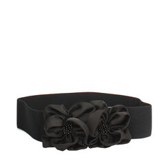 Cintura nera in tessuto con dettagli eleganti, Primadonna, 26B400823TSNENEUNI, 001a