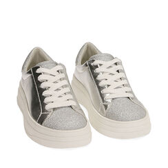 Sneakers argento laminato , SPECIAL SALES, 190623207LMARGE037, 002a