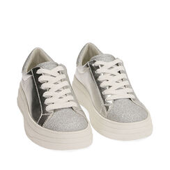 Sneakers argento laminato , Primadonna, 190623207LMARGE036, 002a