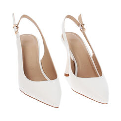 Escarpins slingback femme blancs glamour, Primadonna, 252141201EPBIAN035, 003 preview
