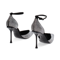 Chaussures à talon ouvertes noir-argent, Primadonna, 242185803MPNEAR036, 003 preview