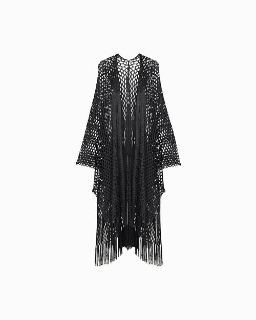 VETEMENTS PONCHO TISSU NENE, MULTI COLOR