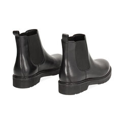 Botines chelsea negros de cuero, Primadonna, 24B810822PENERO035, 003 preview