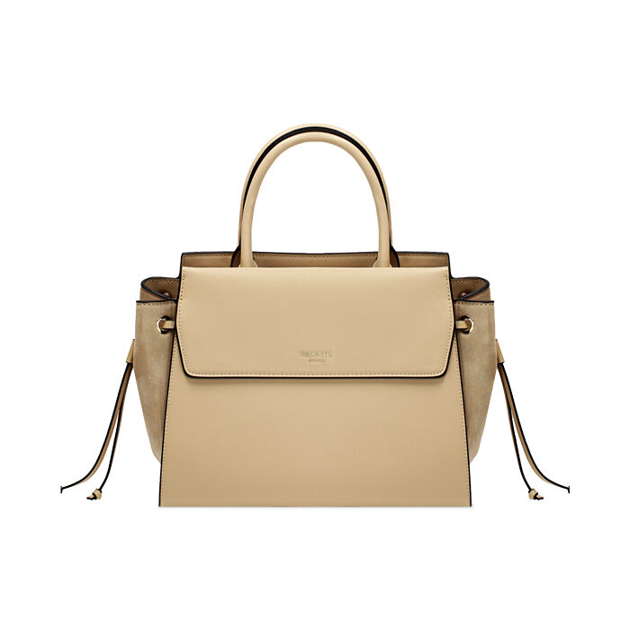 Sac &agrave; main beige avec d&eacute;tails &eacute;l&eacute;gants, Primadonna, 27D900607EPBEIGUNI
