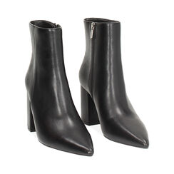 Tronchetti neri da donna con tacco di 7,9 cm, Primadonna, 262723302EPNERO035, 003 preview