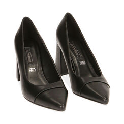Décolleté nero, tacco 8 cm , Special Price, 182143703EPNERO036, 002 preview