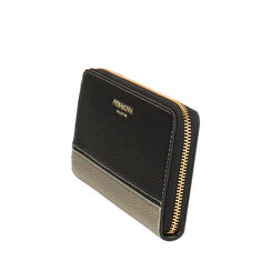 Portafoglio nero bicolor, 245700504EPNEROUNI, 002a