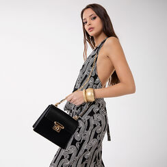 Mini bag nera con tracolla removibile, Borse, 275126769EPNEROUNI, 002 preview