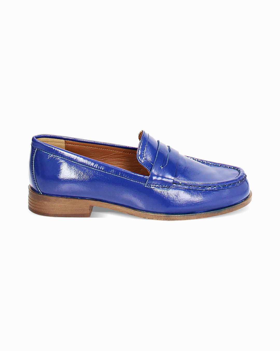 Mocassini blu in naplak