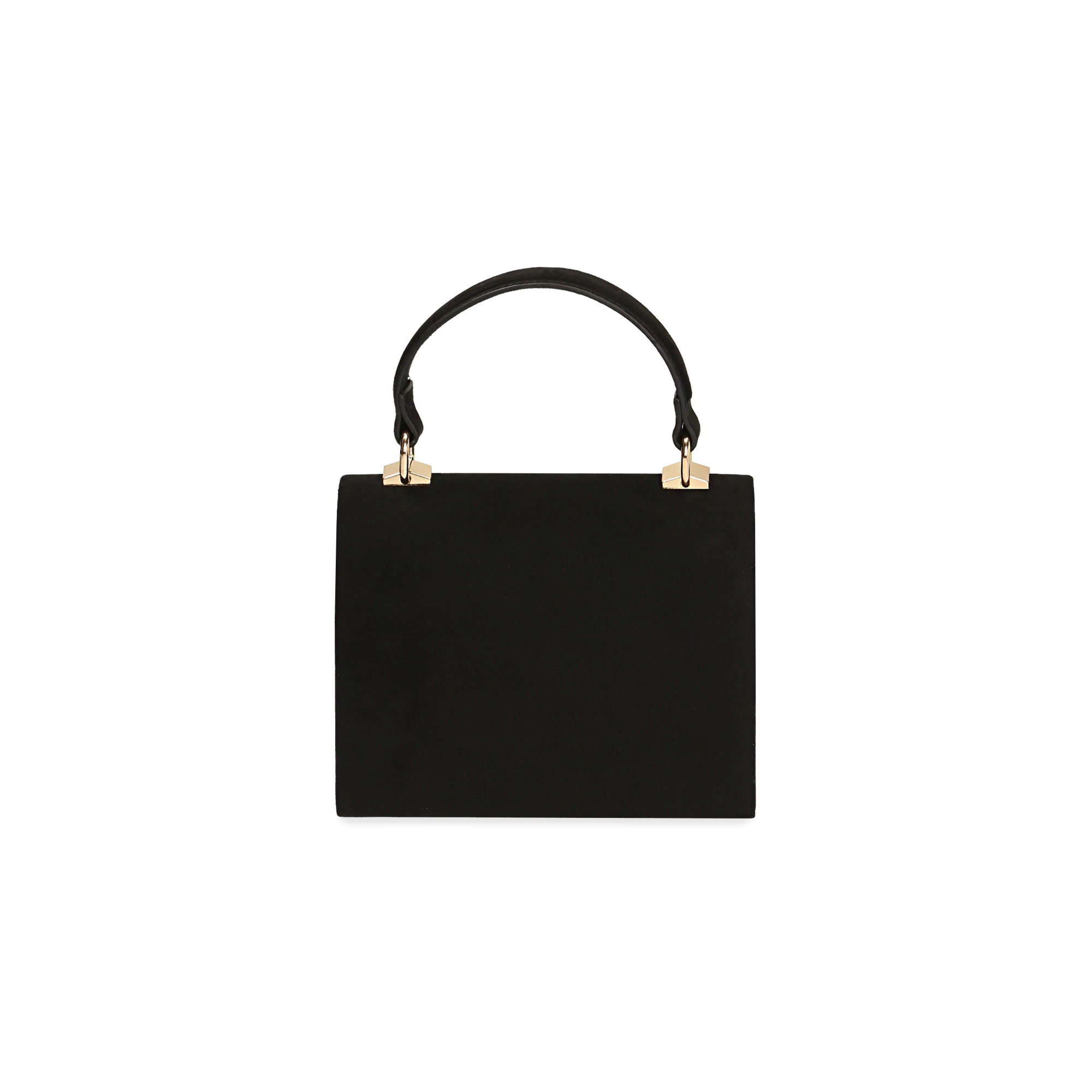 Borsa con manico nera in microfibra | Primadonna Collection