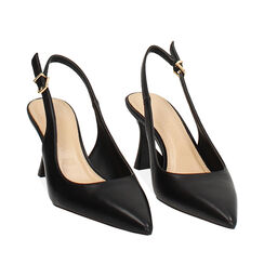 WOMEN SHOES CHANEL SYNTHETIC NERO, Chaussures, 272141101EPNERO035, 002a