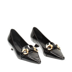 Zapatos de tacón bajos negros, Primadonna, 244922901NPNERO037, 002a