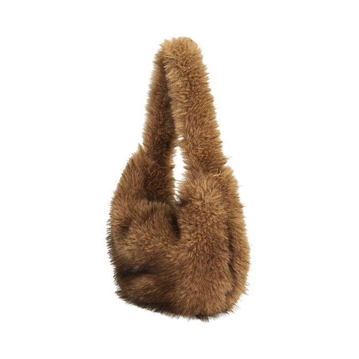 Borsa A Tracolla Artigianale In Pelle E Pelo Animale Marrone – Stile Western, Borse Donna Fatte A Mano